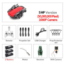 Load image into Gallery viewer, Foldable Mini Drone With RC Quadrocopter With Camera HD Quad-Counter With High Hold RC Helicopter VS E61 HS210 LF606 S9HW E016H