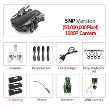 Load image into Gallery viewer, Foldable Mini Drone With RC Quadrocopter With Camera HD Quad-Counter With High Hold RC Helicopter VS E61 HS210 LF606 S9HW E016H