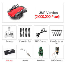 Load image into Gallery viewer, Foldable Mini Drone With RC Quadrocopter With Camera HD Quad-Counter With High Hold RC Helicopter VS E61 HS210 LF606 S9HW E016H