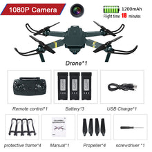 Load image into Gallery viewer, WIFI FPV Drone 4K With Camera Wide Angle HD 1080P Camera Hight Hold Mode Foldable Arm RC Quadcopter Drone Pro RTF Dron For Gift