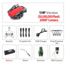 Load image into Gallery viewer, Foldable Mini Drone With RC Quadrocopter With Camera HD Quad-Counter With High Hold RC Helicopter VS E61 HS210 LF606 S9HW E016H
