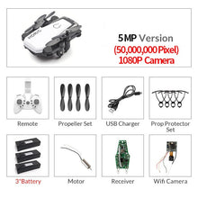 Load image into Gallery viewer, Foldable Mini Drone With RC Quadrocopter With Camera HD Quad-Counter With High Hold RC Helicopter VS E61 HS210 LF606 S9HW E016H

