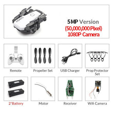 Load image into Gallery viewer, Foldable Mini Drone With RC Quadrocopter With Camera HD Quad-Counter With High Hold RC Helicopter VS E61 HS210 LF606 S9HW E016H
