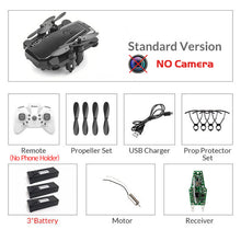 Load image into Gallery viewer, Foldable Mini Drone With RC Quadrocopter With Camera HD Quad-Counter With High Hold RC Helicopter VS E61 HS210 LF606 S9HW E016H
