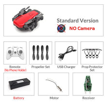 Load image into Gallery viewer, Foldable Mini Drone With RC Quadrocopter With Camera HD Quad-Counter With High Hold RC Helicopter VS E61 HS210 LF606 S9HW E016H
