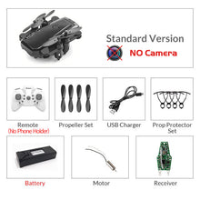 Load image into Gallery viewer, Foldable Mini Drone With RC Quadrocopter With Camera HD Quad-Counter With High Hold RC Helicopter VS E61 HS210 LF606 S9HW E016H
