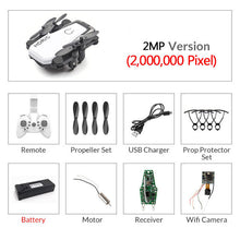 Load image into Gallery viewer, Foldable Mini Drone With RC Quadrocopter With Camera HD Quad-Counter With High Hold RC Helicopter VS E61 HS210 LF606 S9HW E016H
