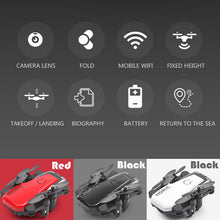 Load image into Gallery viewer, Foldable Mini Drone With RC Quadrocopter With Camera HD Quad-Counter With High Hold RC Helicopter VS E61 HS210 LF606 S9HW E016H
