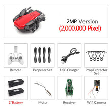 Load image into Gallery viewer, Foldable Mini Drone With RC Quadrocopter With Camera HD Quad-Counter With High Hold RC Helicopter VS E61 HS210 LF606 S9HW E016H
