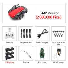 Load image into Gallery viewer, Foldable Mini Drone With RC Quadrocopter With Camera HD Quad-Counter With High Hold RC Helicopter VS E61 HS210 LF606 S9HW E016H
