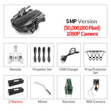 Load image into Gallery viewer, Foldable Mini Drone With RC Quadrocopter With Camera HD Quad-Counter With High Hold RC Helicopter VS E61 HS210 LF606 S9HW E016H
