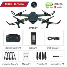 Load image into Gallery viewer, WIFI FPV Drone 4K With Camera Wide Angle HD 1080P Camera Hight Hold Mode Foldable Arm RC Quadcopter Drone Pro RTF Dron For Gift
